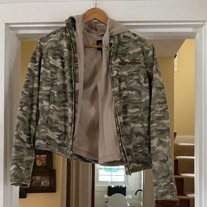 Harley-Davidson Green and Tan Camo Utility Jacket